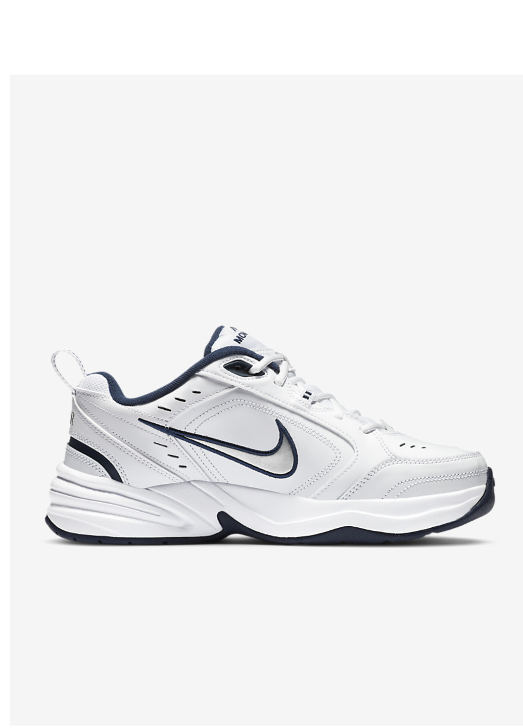 Белые демисезонные кроссовки Nike Air Monarch