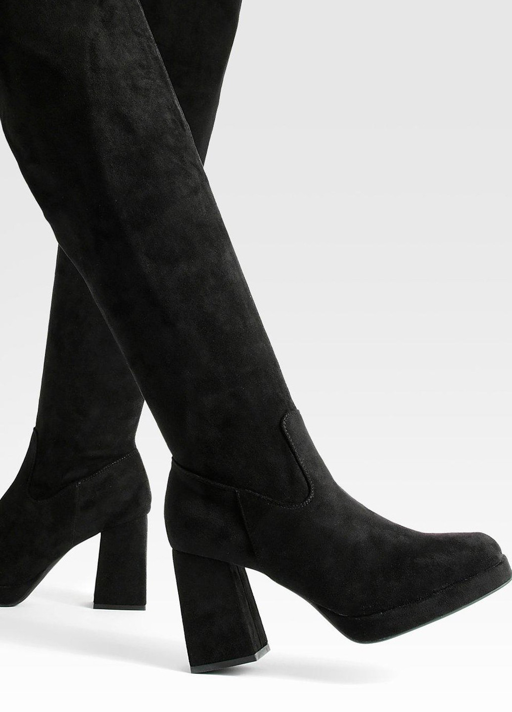 Осенние сапоги ботфорты Boohoo