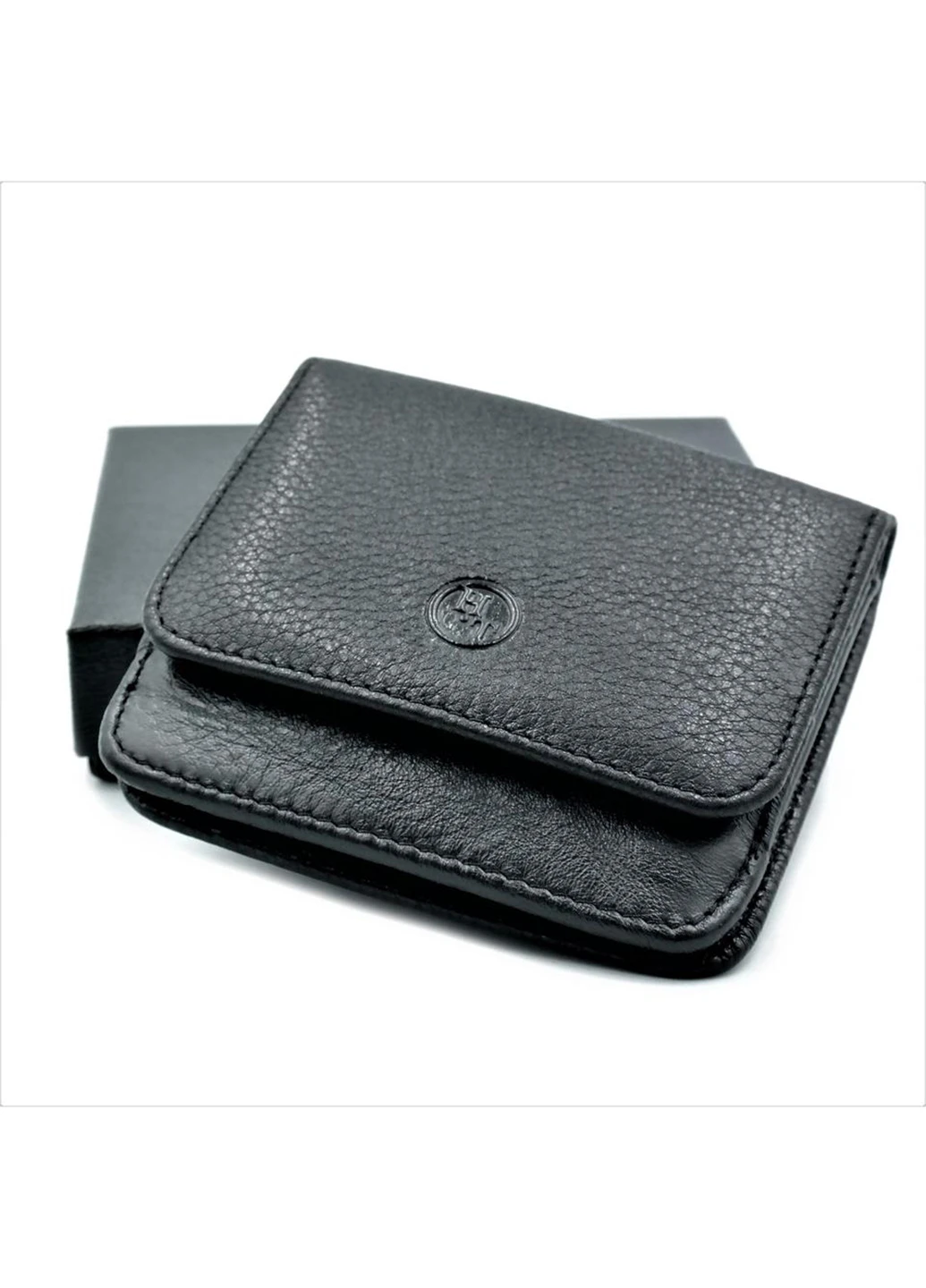 Мужской кожаный кошелек 9х9,5х2 см H.T.Leather (255709855)