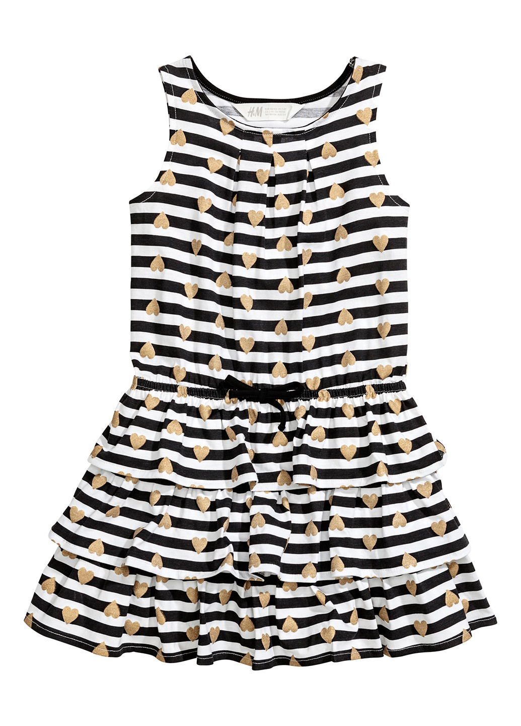 Чёрно-белое платье H&M (137682732)