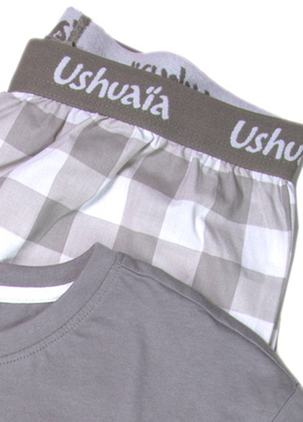 Серая всесезон пижама (лонгслив, брюки) Ushuaia