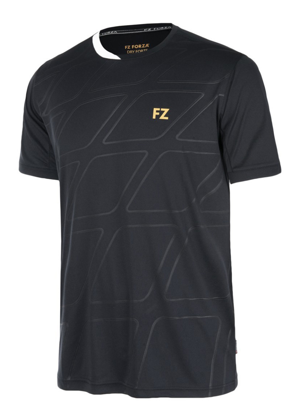 Черная летняя футболка с коротким рукавом FZ Forza
