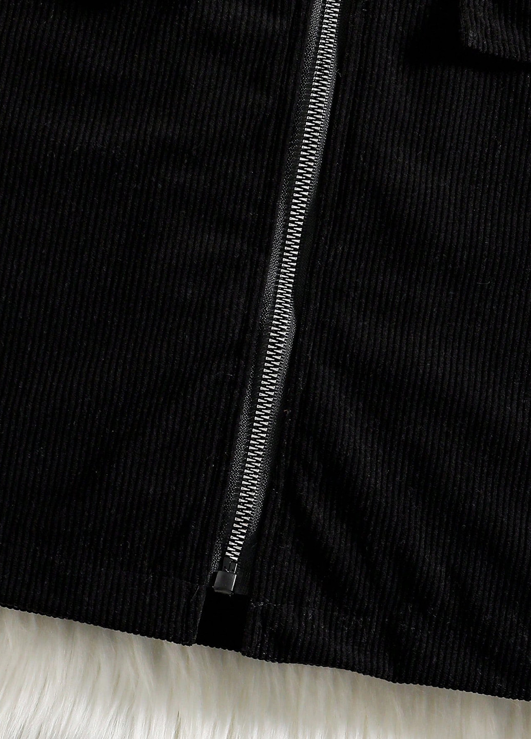 Черная кэжуал однотонная юбка SHEIN а-силуэта (трапеция)