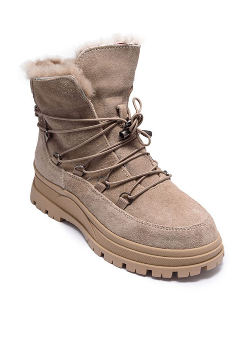Зимние ботинки Verendina с мехом, со шнуровкой из натуральной замши