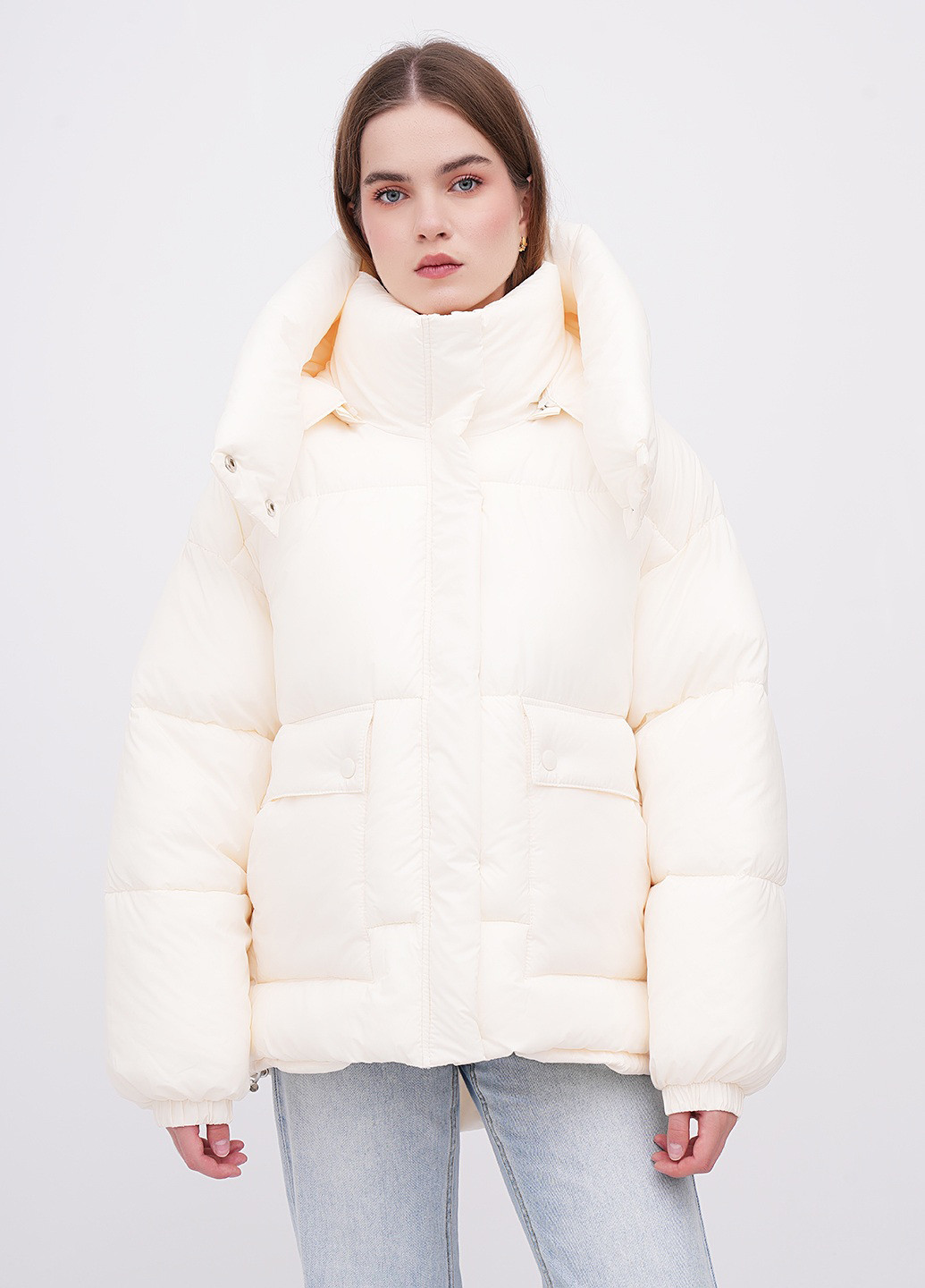 Молочна зимня куртка EQUILIBRI