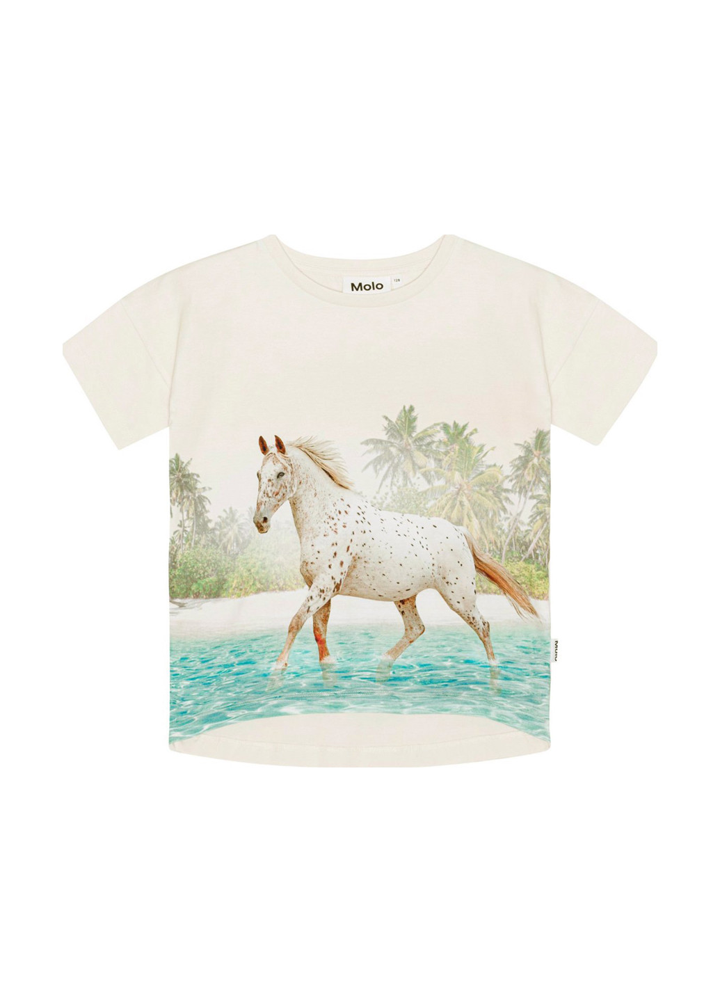 Светло-бежевая летняя футболка Molo