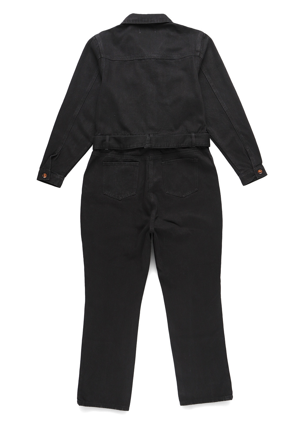 Комбинезон Dorothy Perkins комбинезон-брюки однотонный чёрный денил хлопок