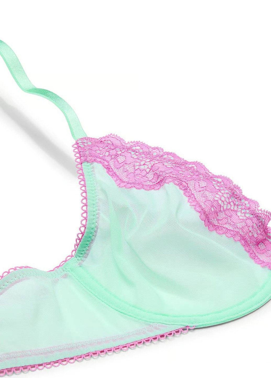 Бирюзовый демисезонный комплект (бюстгальтер, трусики) Victoria's Secret