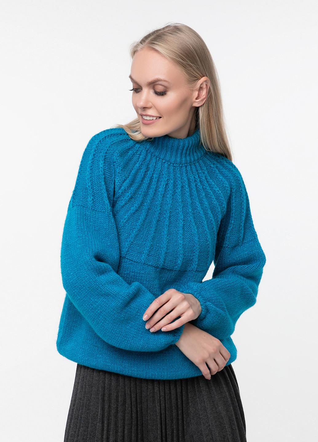 Бирюзовый демисезонный свитер Sewel