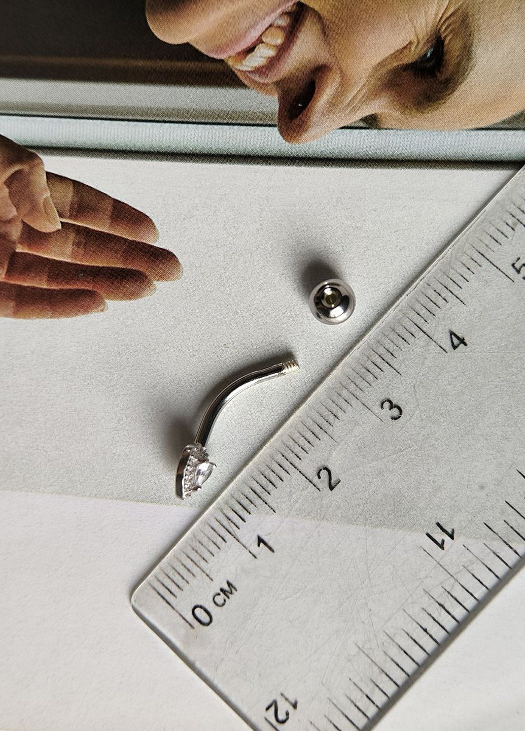 Сережка для пірсингу Silver Flame (350941348)