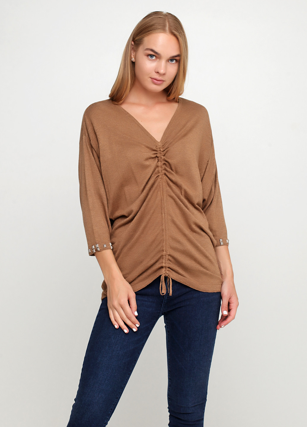 Коричневый демисезонный пуловер пуловер Pieszak