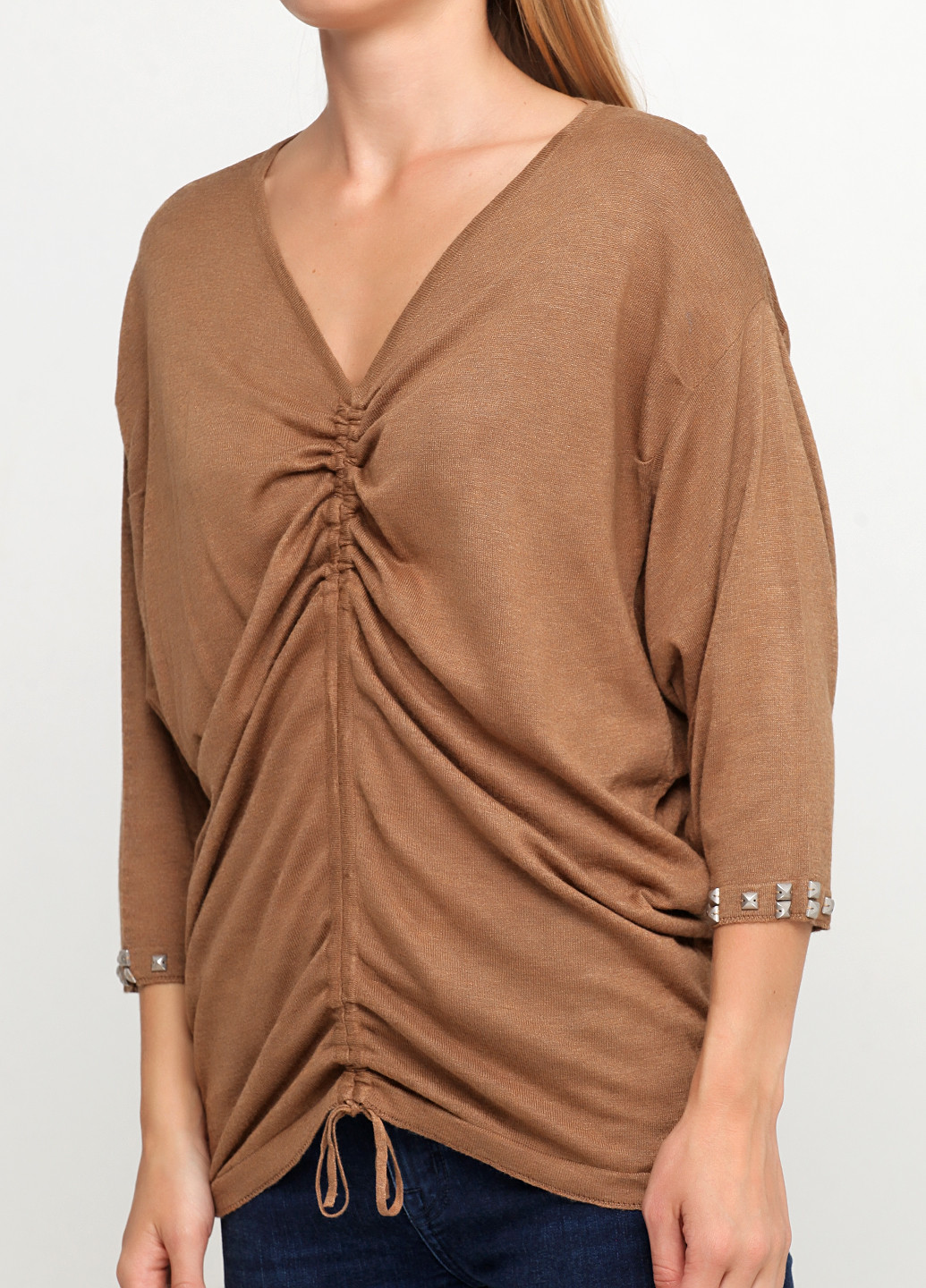 Коричневый демисезонный пуловер пуловер Pieszak