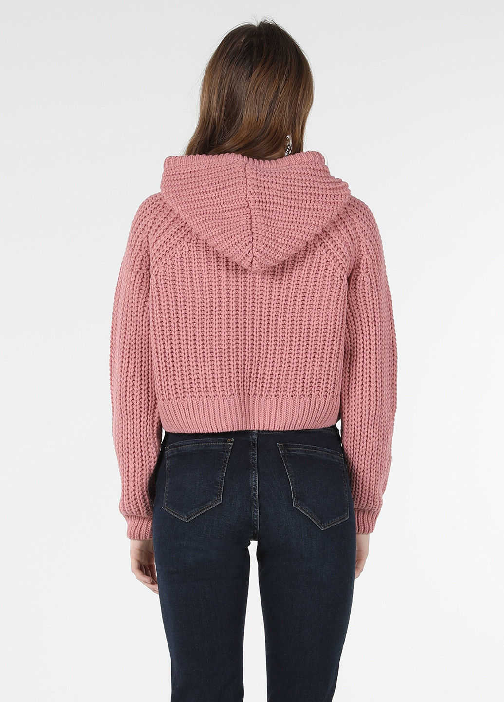 Темно-розовый демисезонный свитер Colin's