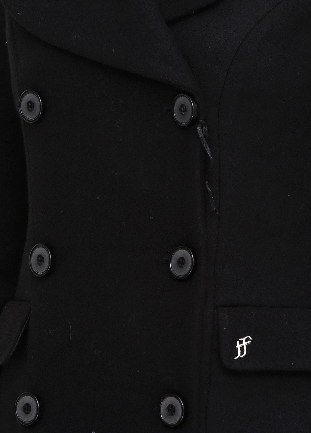 Черное демисезонное Пальто Femme Frive