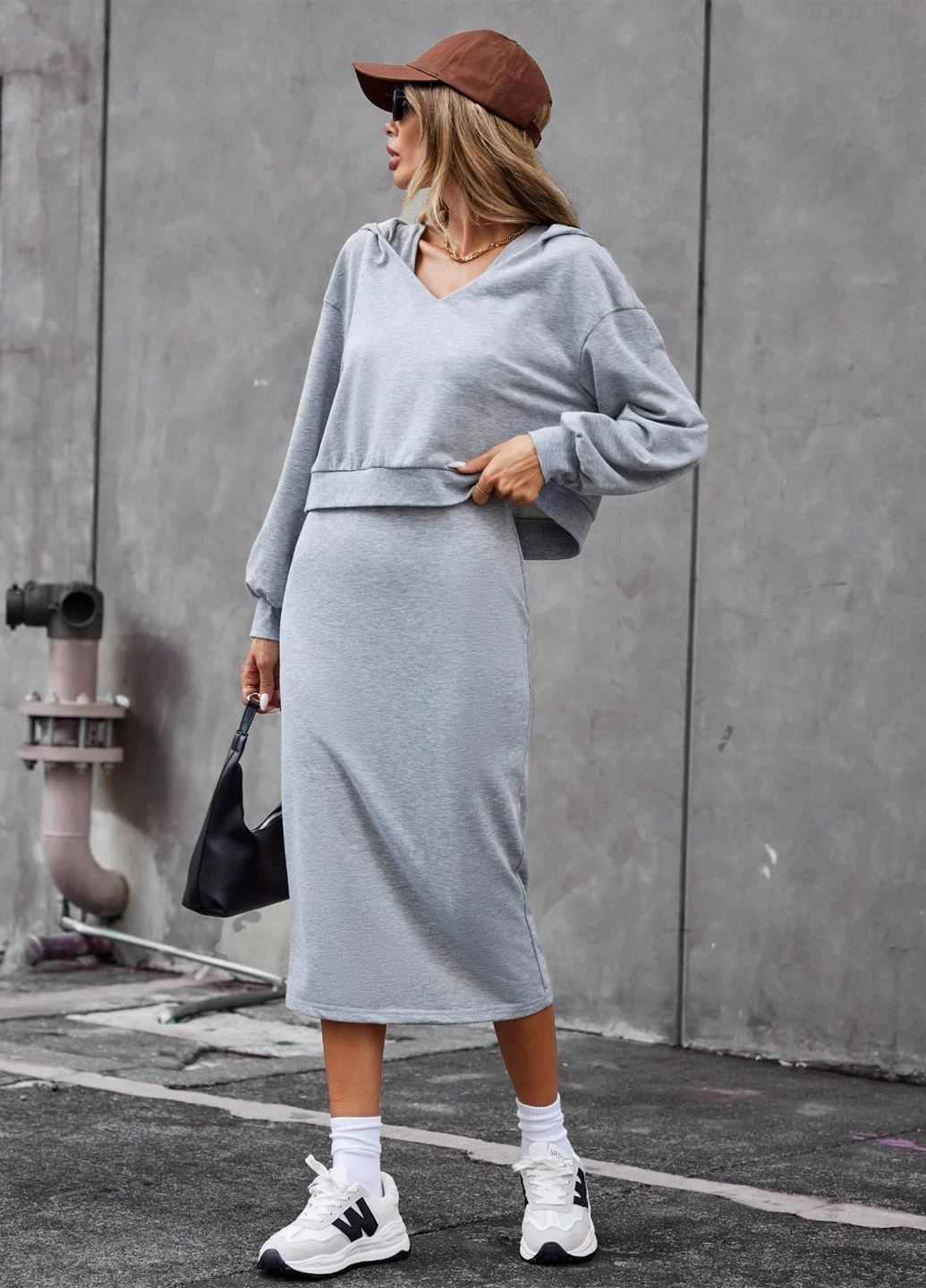Костюм (худи, юбка) SHEIN (311677696)