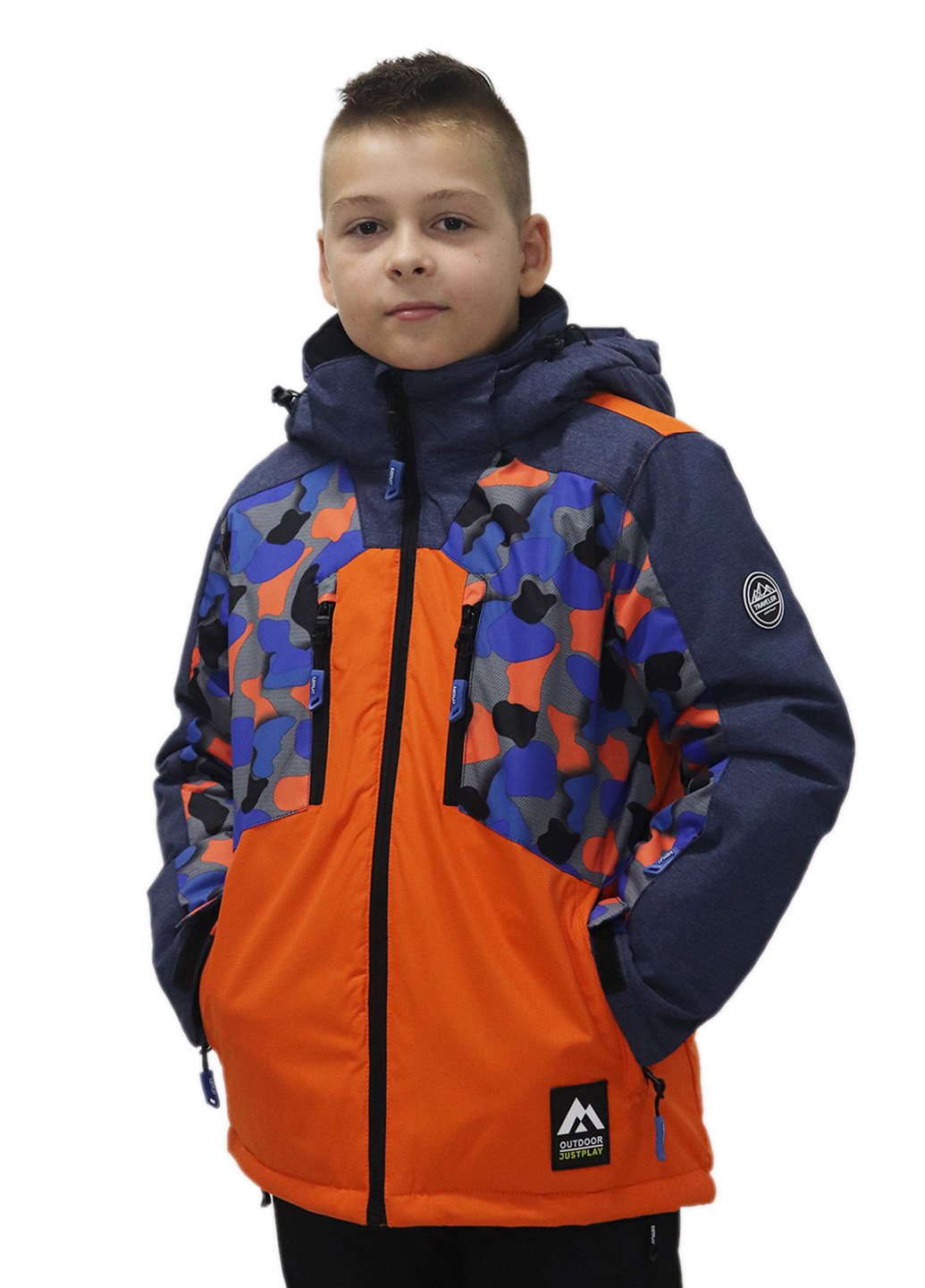 Оранжевая зимняя куртка горнолыжная Just Play