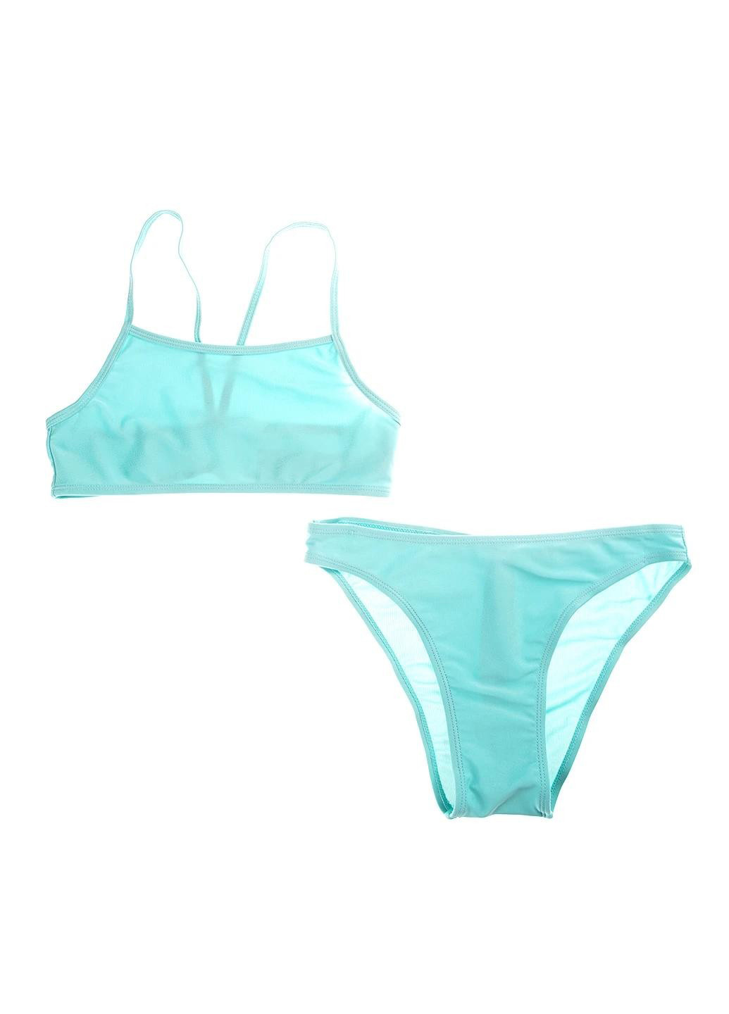 Голубой летний купальник (лиф, трусики) топ, раздельный Lefties