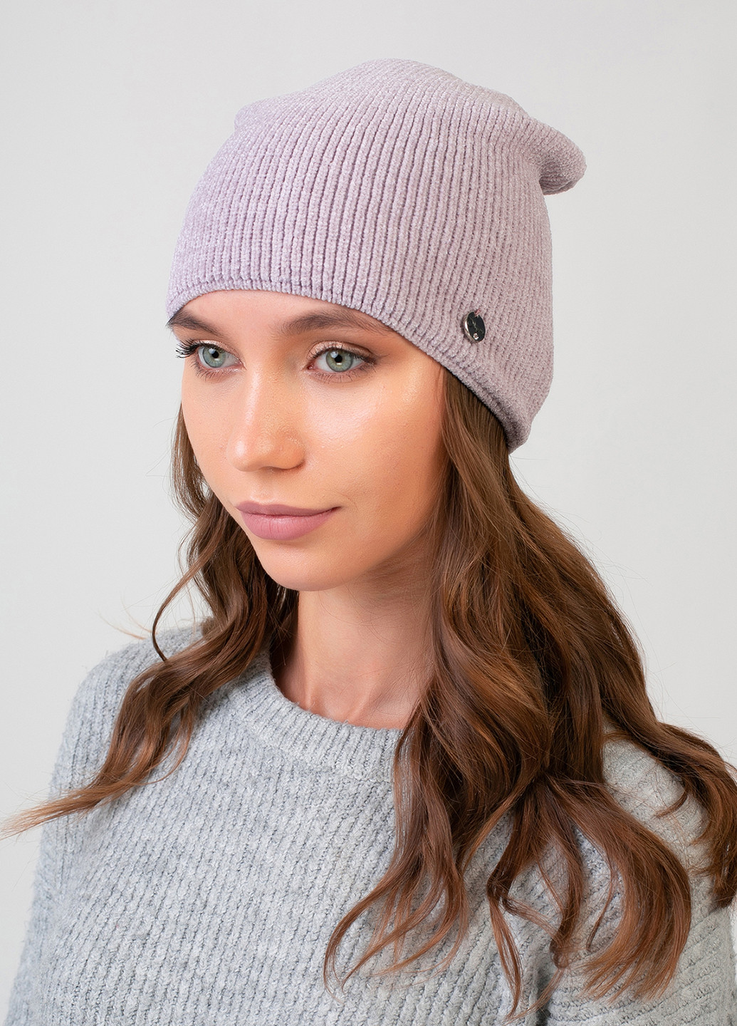 Високоякісна, м'яка, тепла зимова жіноча шапка без підкладки 330028 Merlini (242216341)