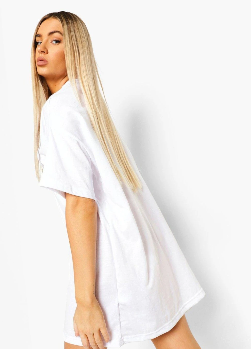 Белое платье Boohoo