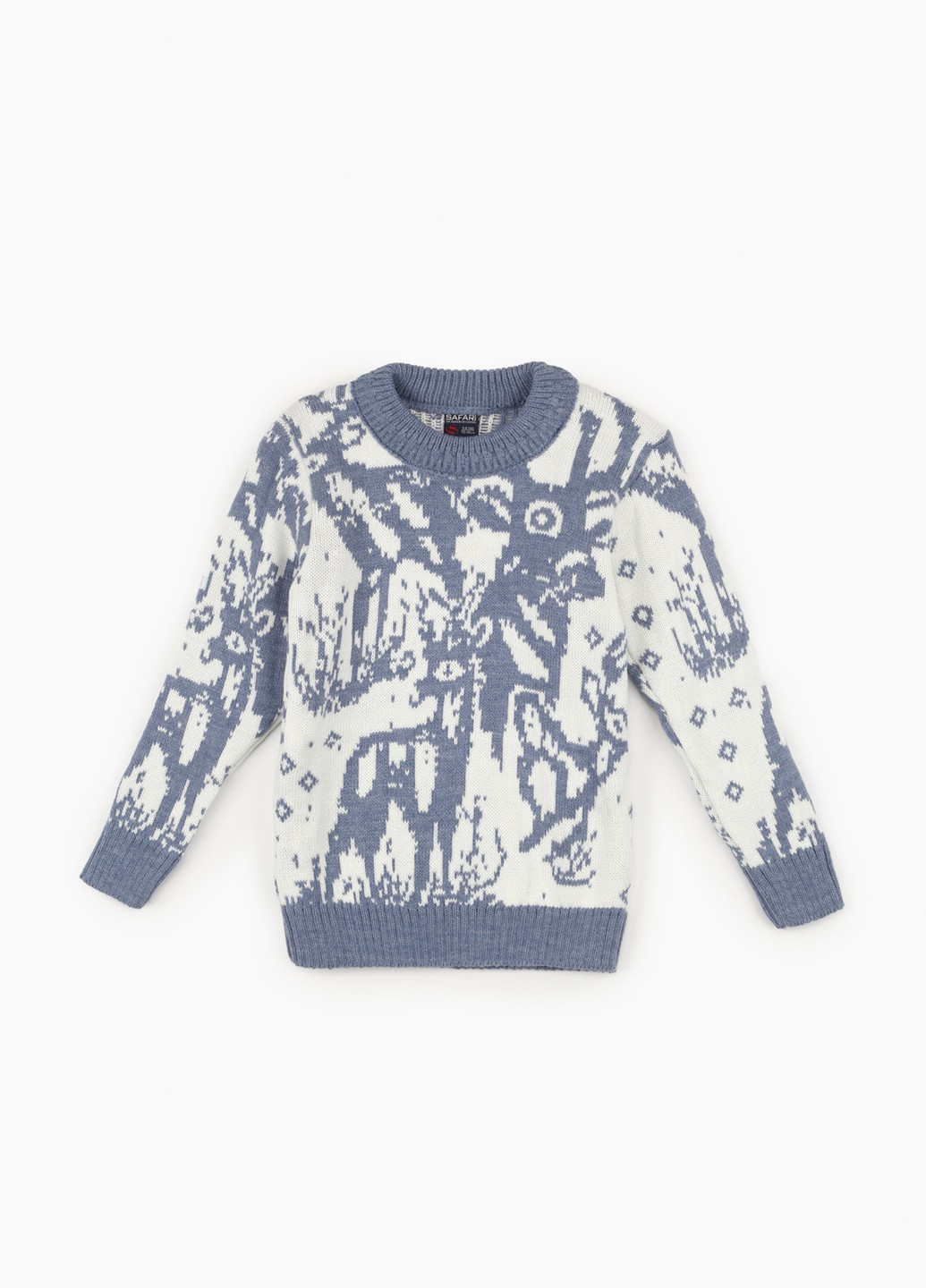 Синий зимний свитер Safari