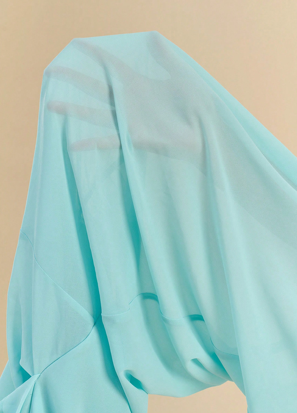 Світло-бірюзова святковий, вечірня сукня сукня-комбінація, з відкритими плечима, футляр, з відкритою спиною SHEIN однотонна