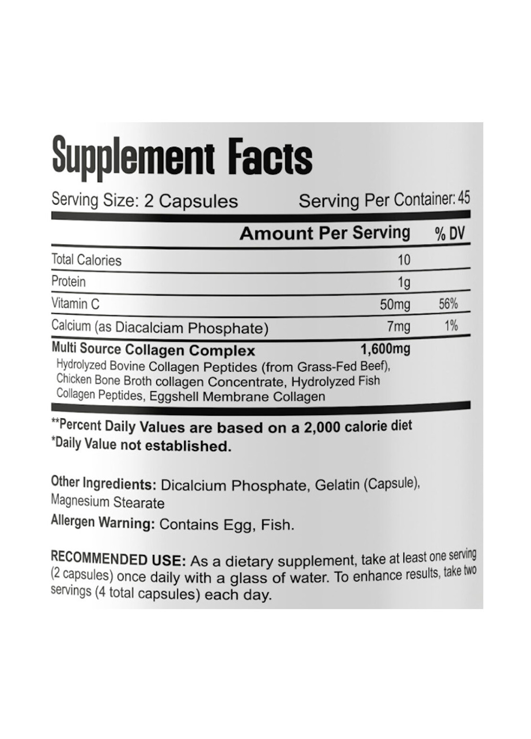 Колаген Мульті комплекс Collagen Multi Complex 1600 мг, 90 капсул Bel Tono (340108237)