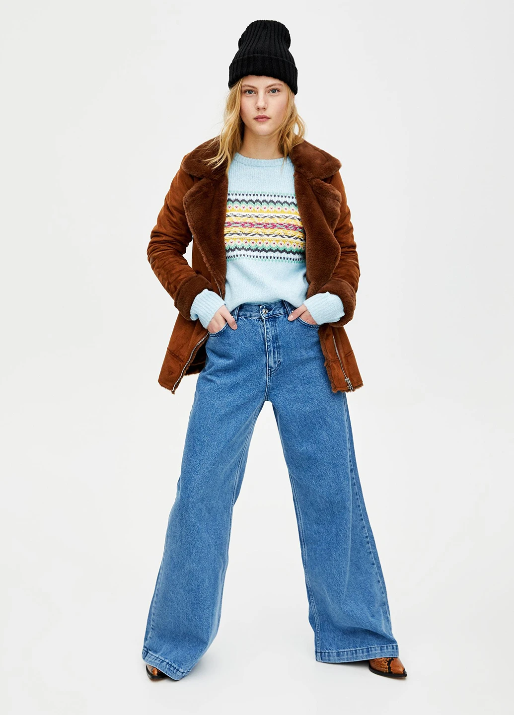 Блакитний демісезонний джемпер джемпер Pull & Bear