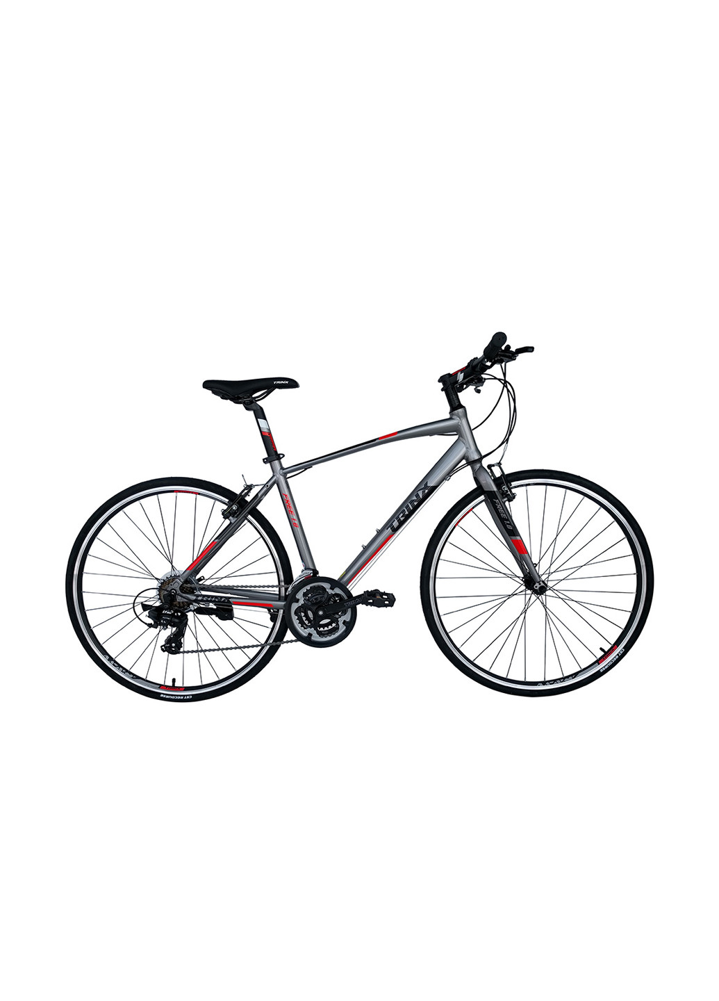 Велосипед Trinx free 1.0 700c*470 grey-black-red (146489511)