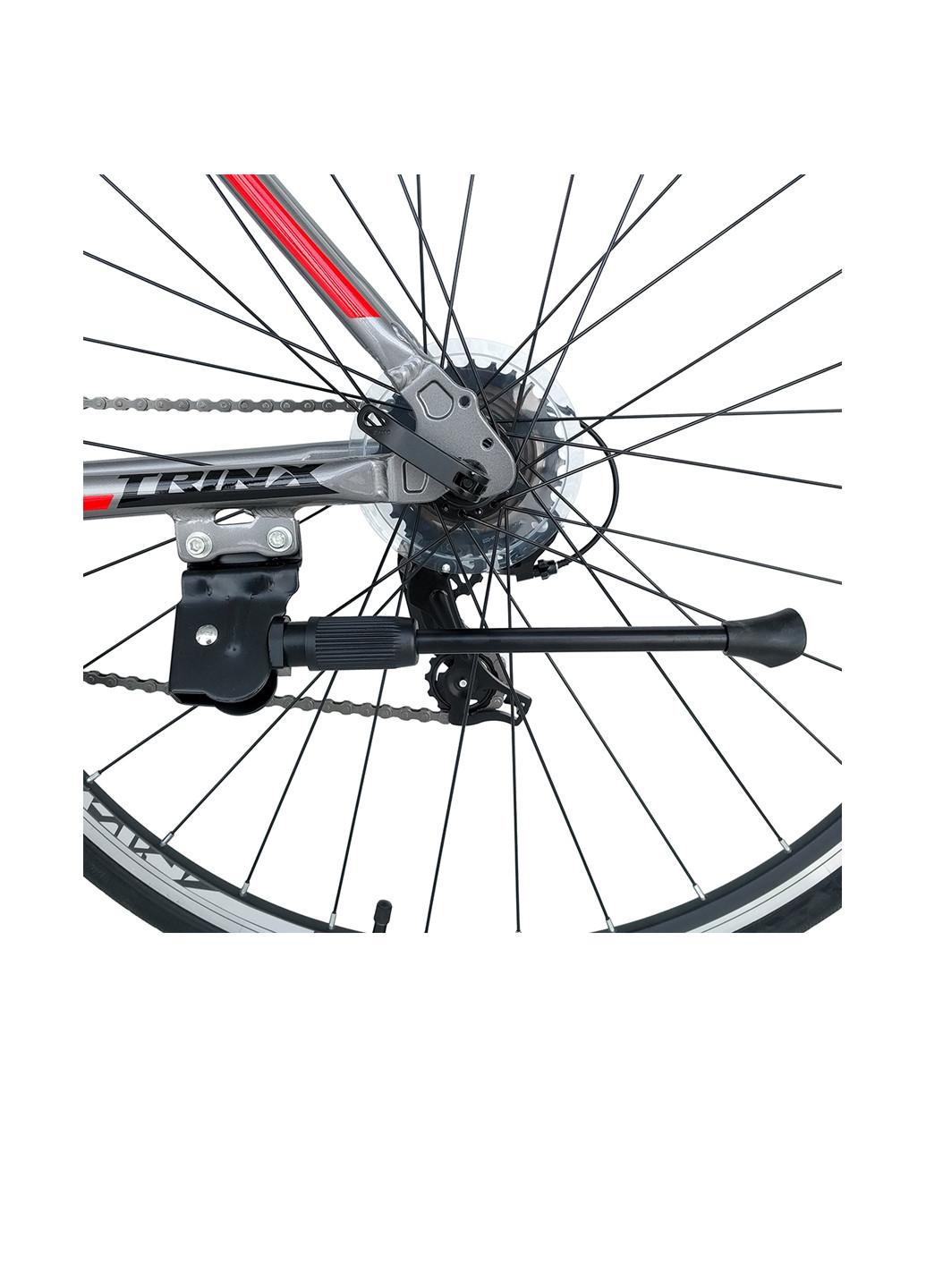Велосипед Free 1.0 700C * 470 Grey-Black-Red Trinx free 1.0 700c*470 grey-black-red (146489511)