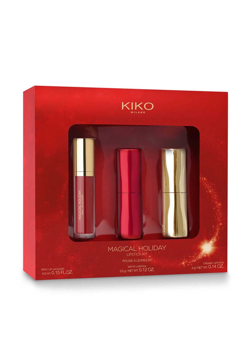 Набір помад, 4,5 мл / 3,5 г / 4 г Kiko (182518223)