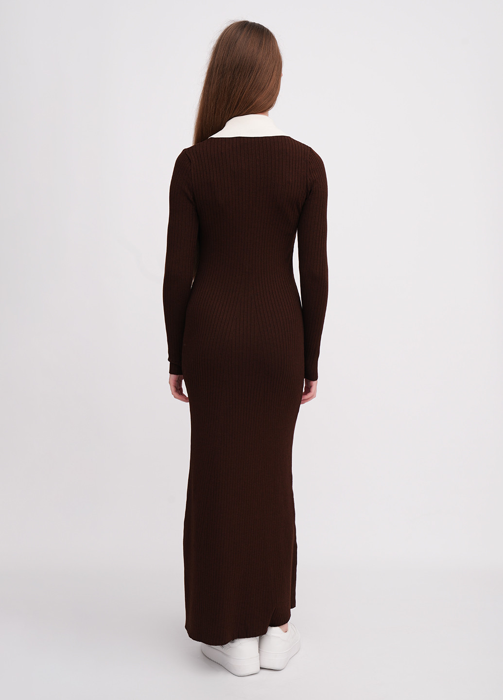 Коричнева кежуал сукня сукня-сорочка EQUILIBRI однотонна