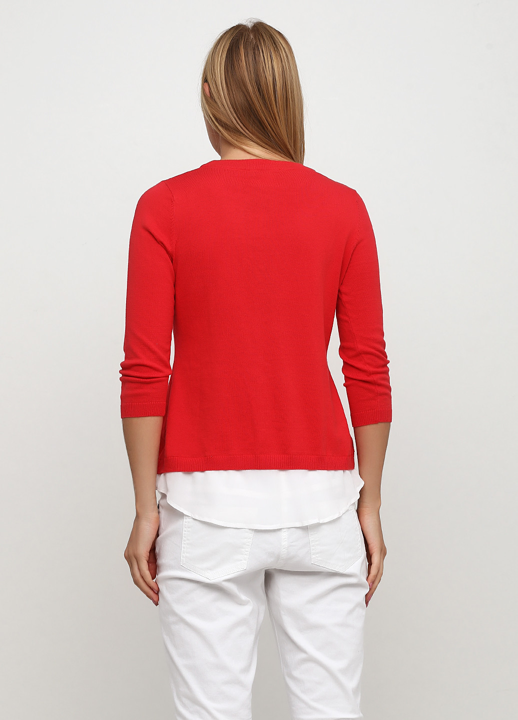 Червоний демісезонний пуловер пуловер Patrizia Dini