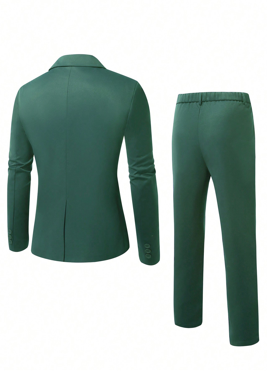 Зеленый демисезонный костюм (пиджак, брюки) брючный SHEIN