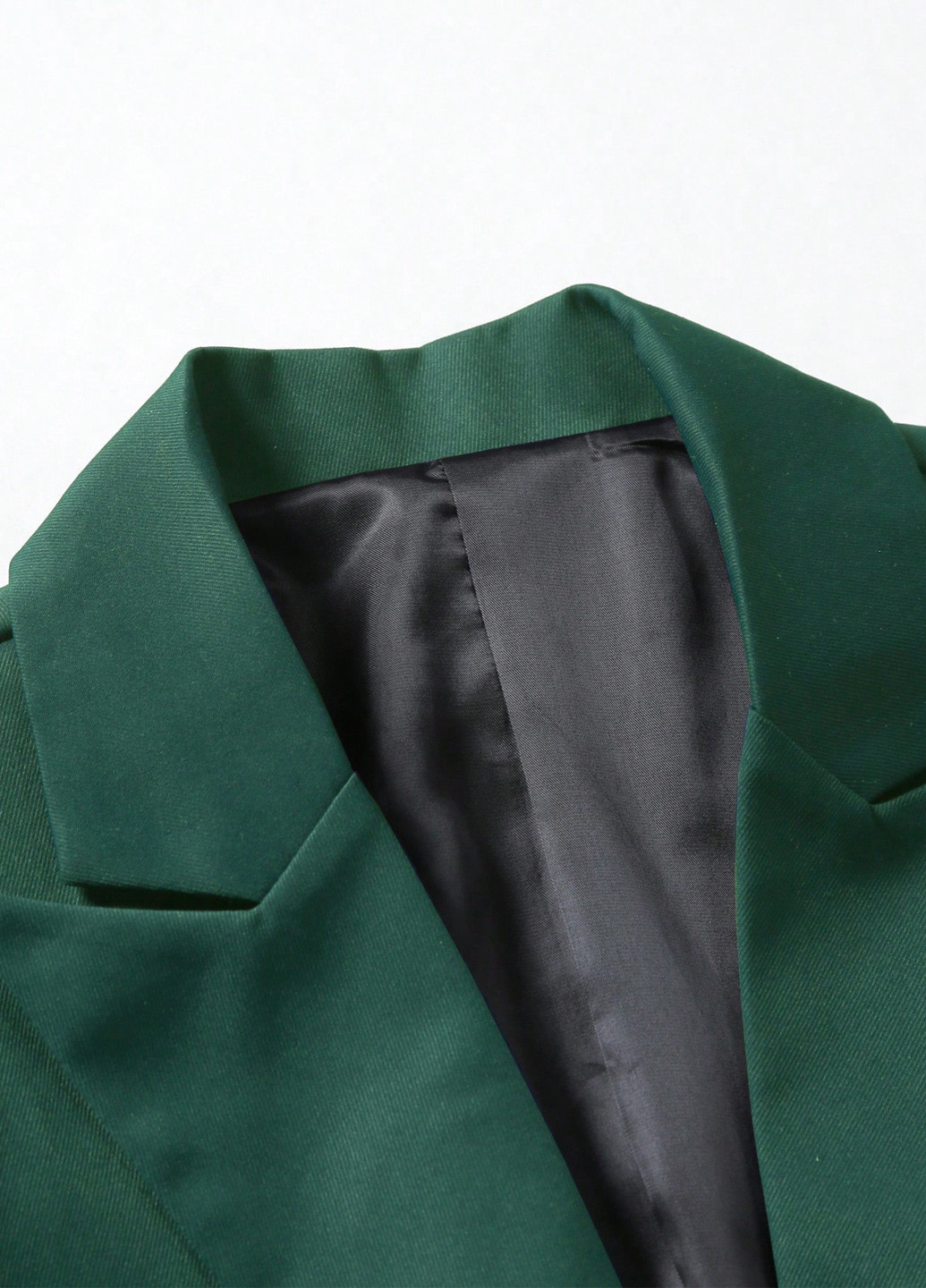 Зеленый демисезонный костюм (пиджак, брюки) брючный SHEIN