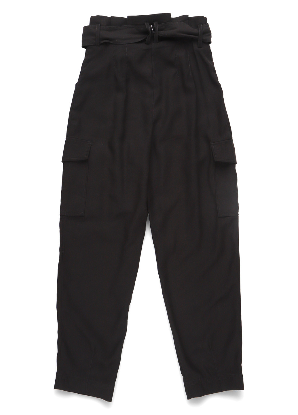 Черные кэжуал демисезонные каррот брюки H&M