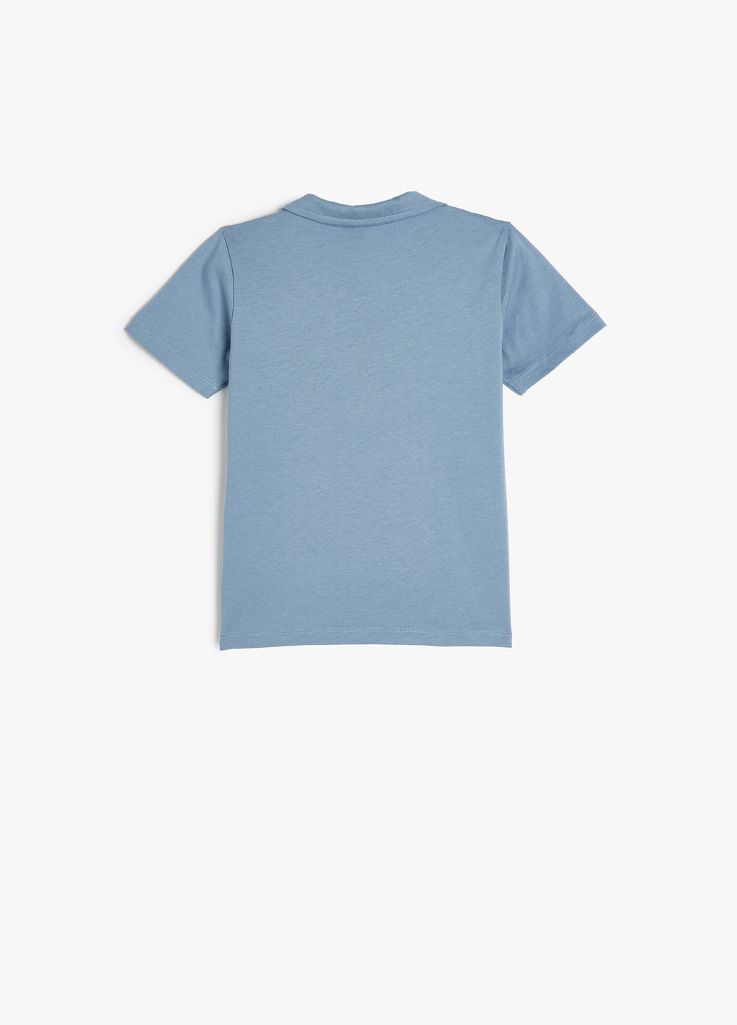 Голубой детская футболка-поло для мальчика KOTON с рисунком