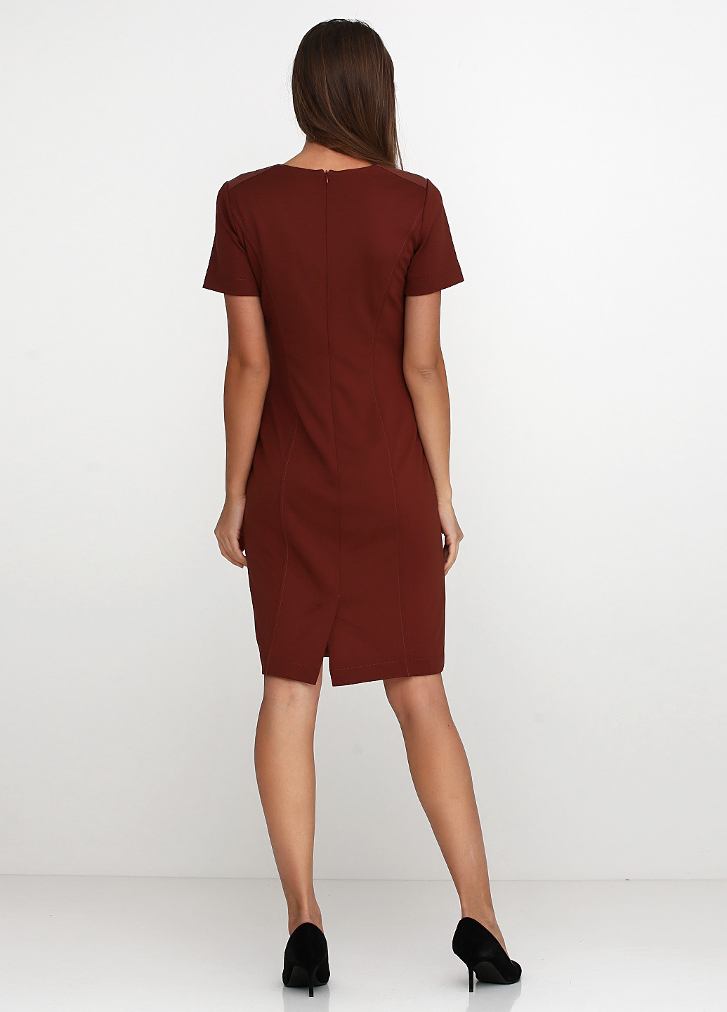 Коричнева кежуал сукня Comma однотонна