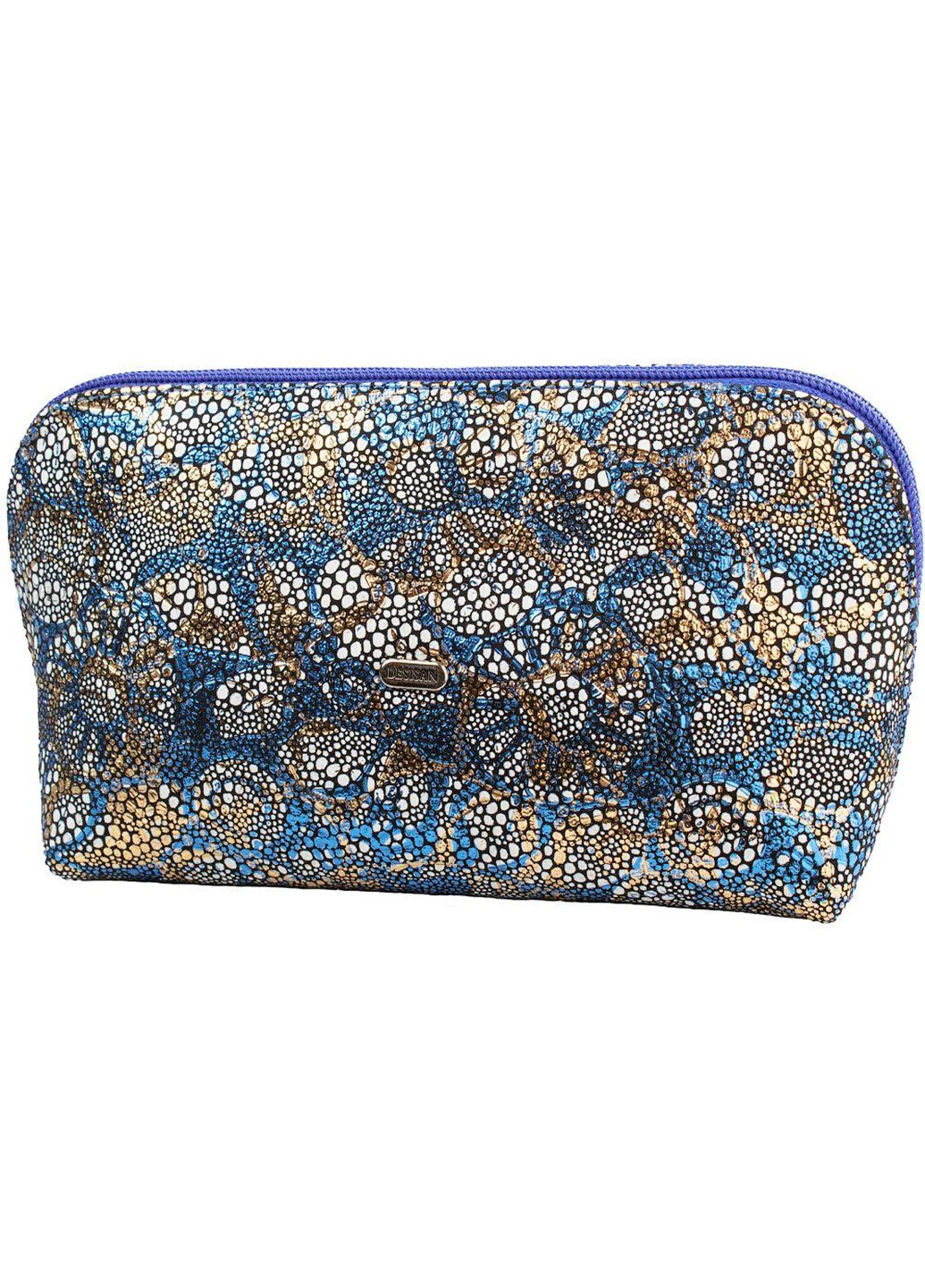 Женская кожаная косметичка 21х11,5х6 см Desisan (219905208)