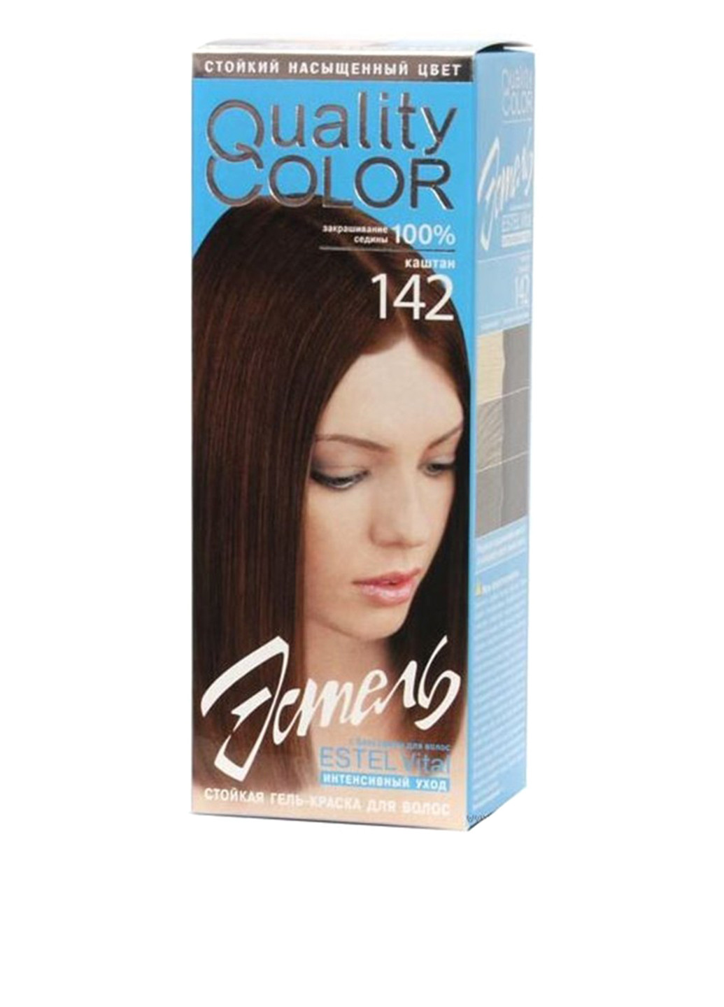 142, гель-краска для волос Vital Quality Color (каштан) Estel (75099545)