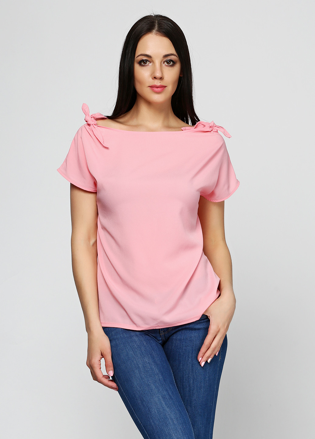 Светло-розовая летняя блуза Miss Poem