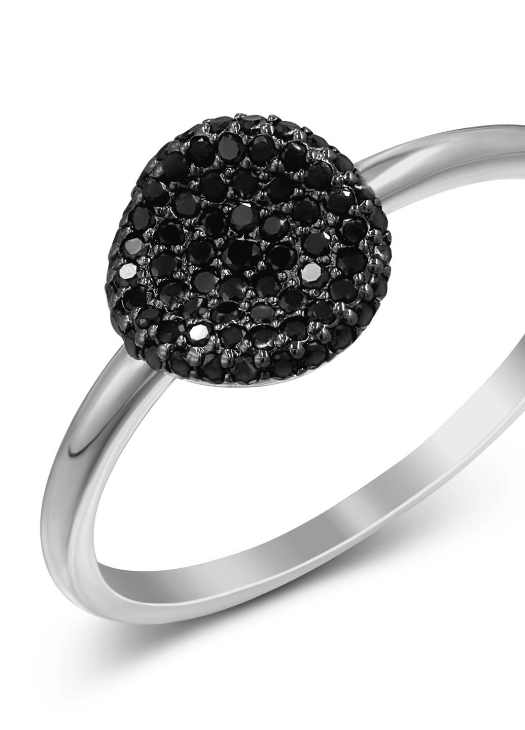 Кольцо с черными бриллиантами Zarina (254255313)