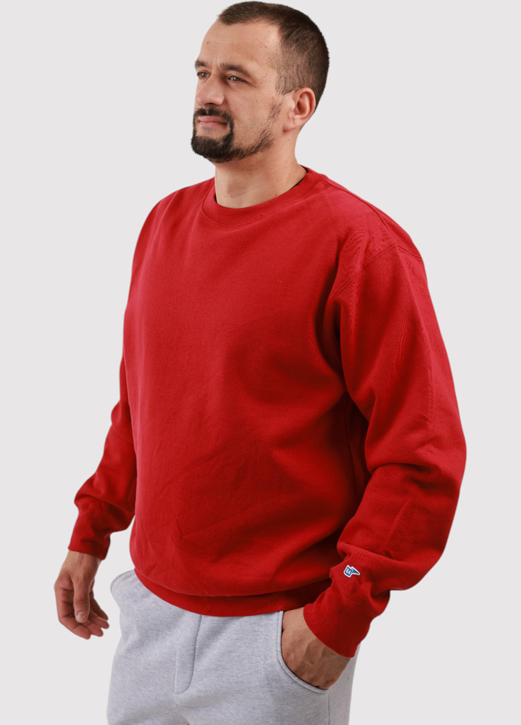 Темно-красный свитшот Blue 84 надпись без декора (361422162)