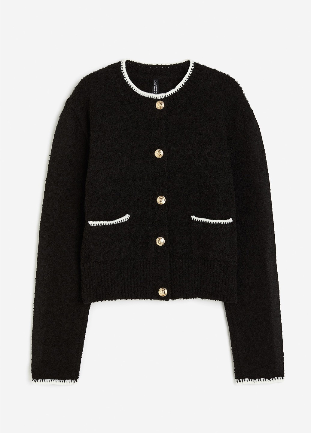 Черный демисезонный кардиган H&M