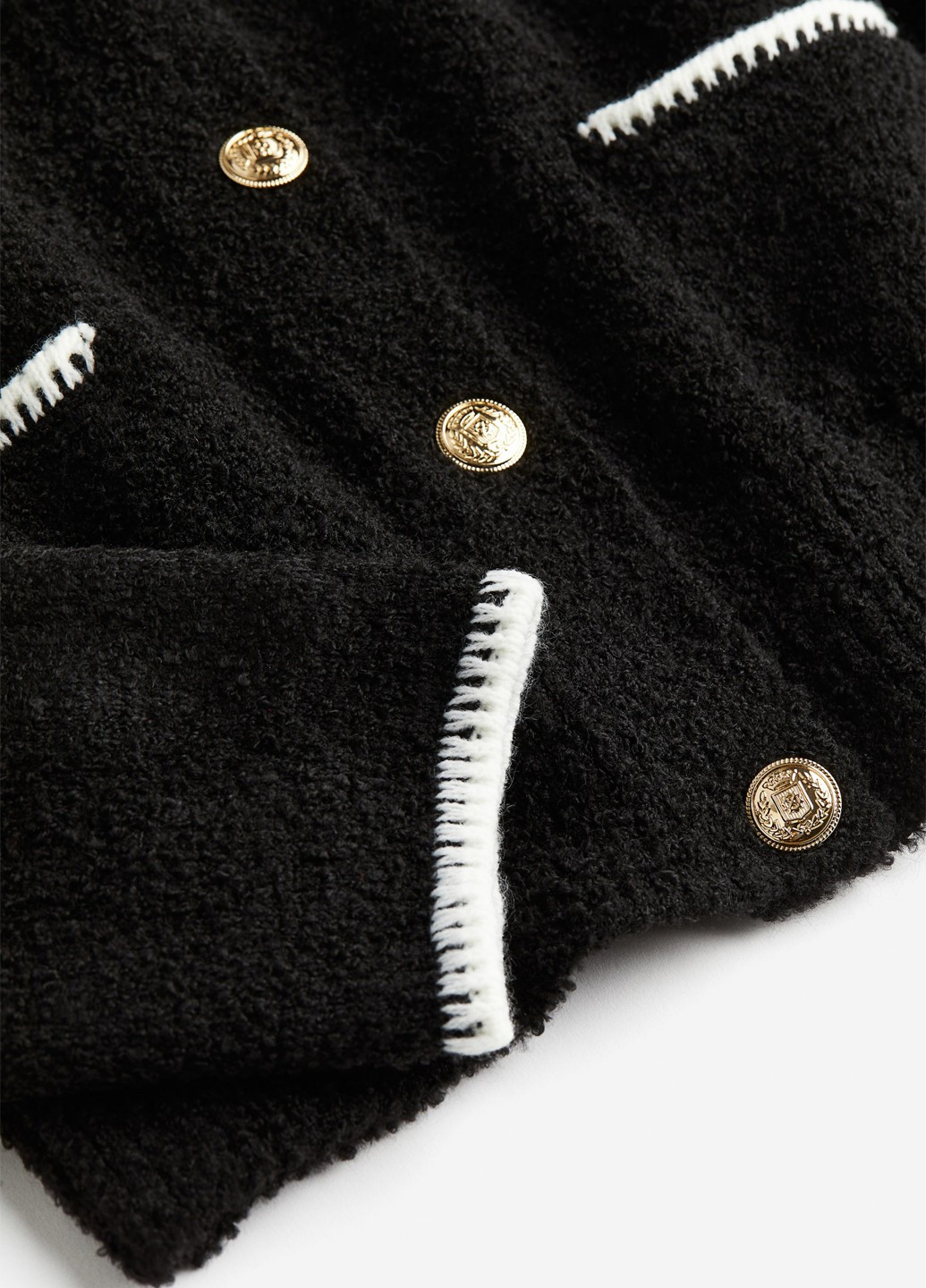 Черный демисезонный кардиган H&M