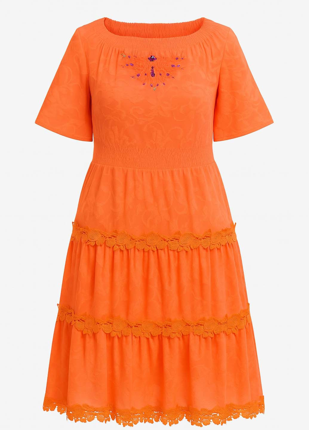 Розовое кэжуал платье а-силуэт Sassofono однотонное