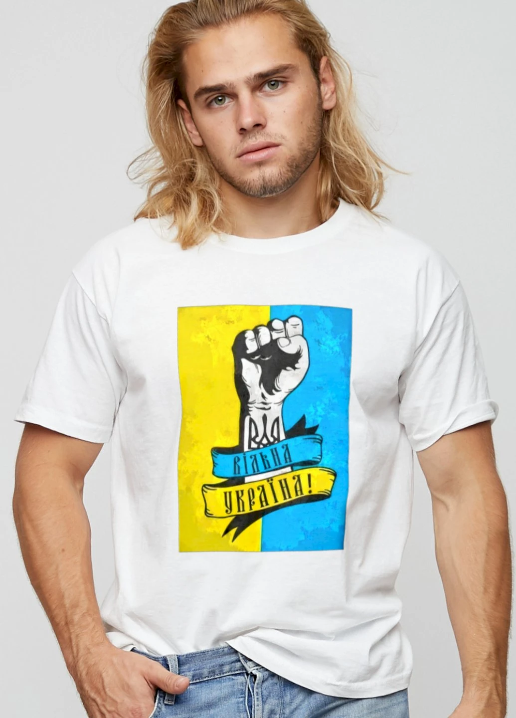 Біла футболка чоловіча basic /дихаючий принт/ YAPPI