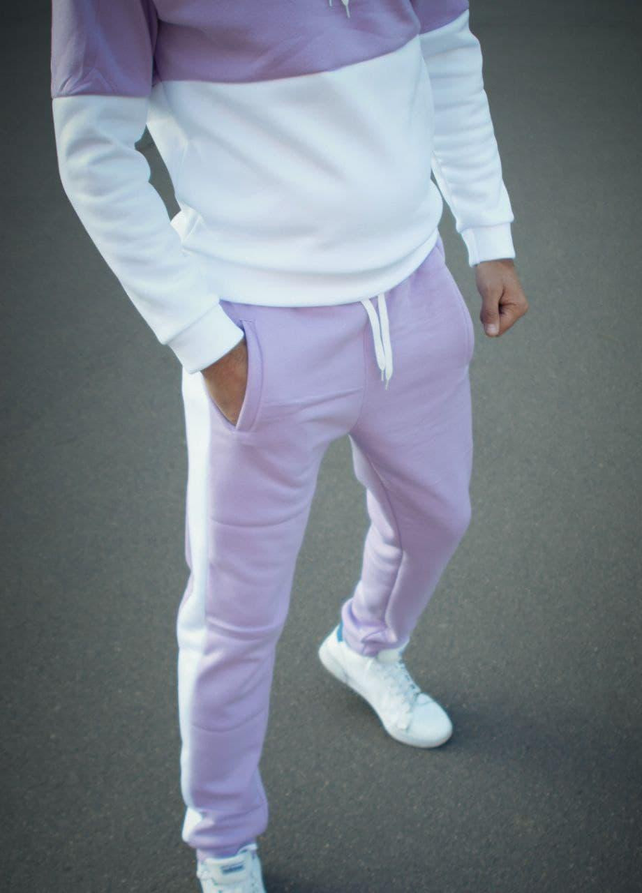 Фиолетовый демисезонный спортивный мужской костюм No Brand