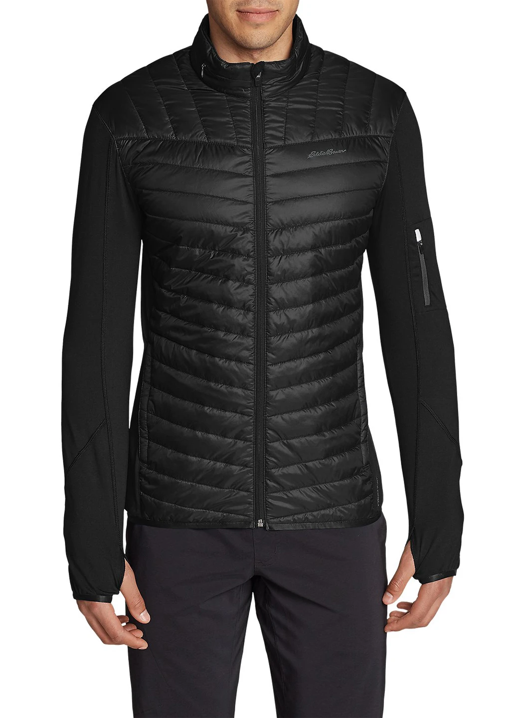Чорна демісезонна куртка Eddie Bauer