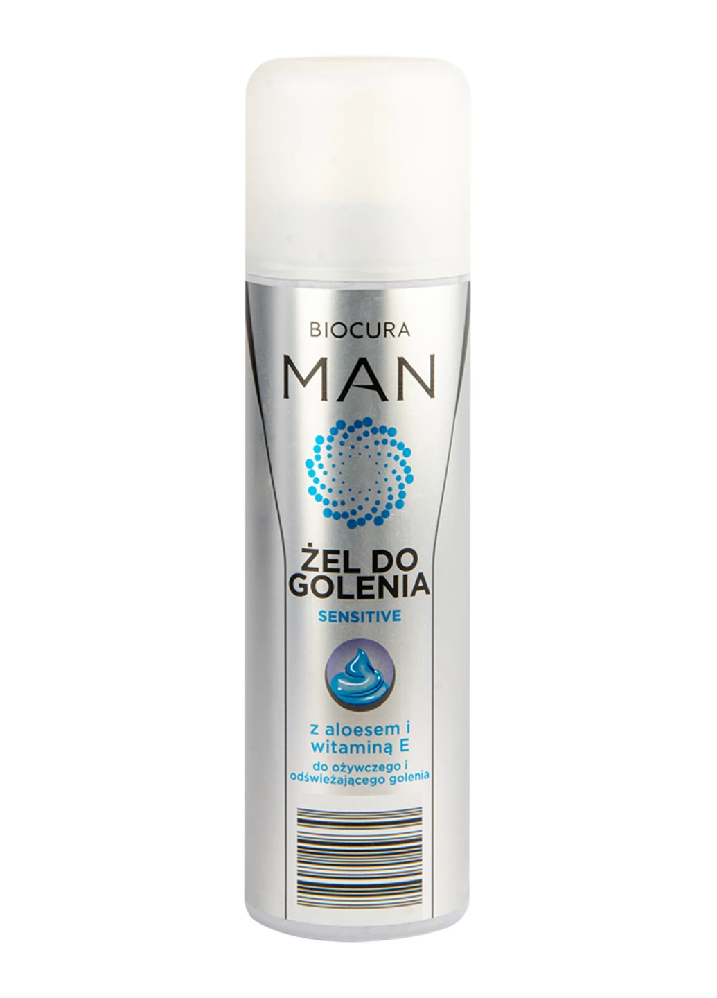 Гель для гоління Man Sensitive Vitamin E 200 мл Biocura пом'якшення, живлення, заспокоєння (251160119)