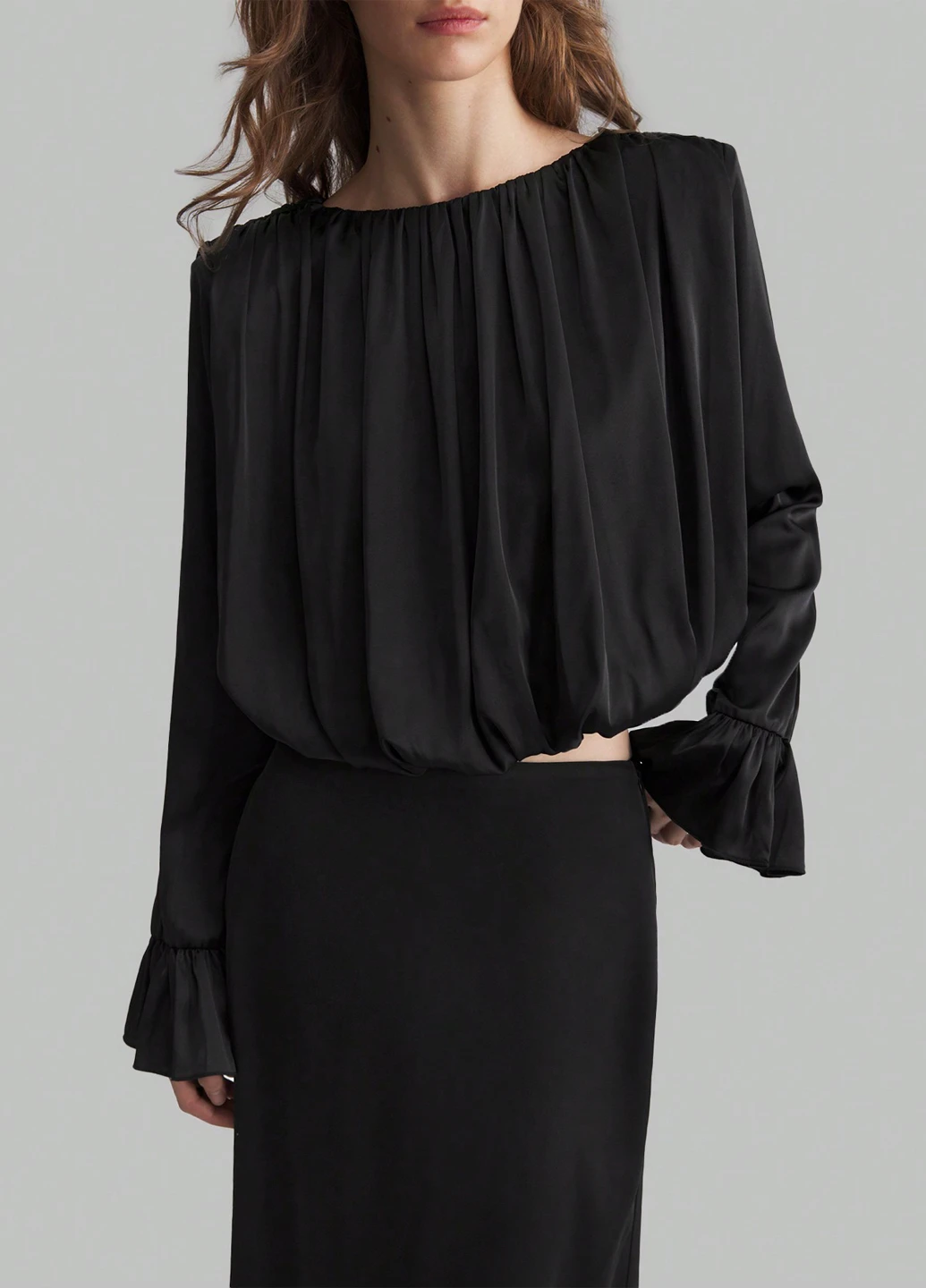 Чорна блуза SHEIN